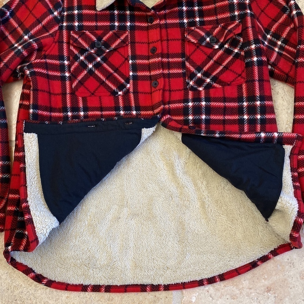 Soho Threads Sherpa Chore Jacket Shacket Women’s … - image 5